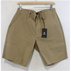 BRIXTON MEN'S KHAKI CHINO SHORTS SIZE 32