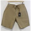 Image 1 : BRIXTON MEN'S KHAKI CHINO SHORTS SIZE 32