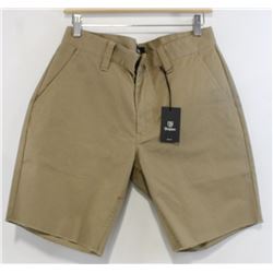 BRIXTON MEN'S KHAKI CHINO SHORTS SIZE 34