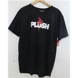 RED DRAGON MEN'S BLACK PLUSH TSHIRT