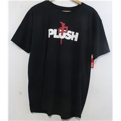RED DRAGON MEN'S BLACK PLUSH TSHIRT