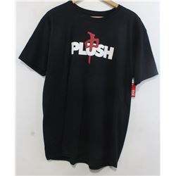 RED DRAGON MEN'S BLACK PLUSH TSHIRT