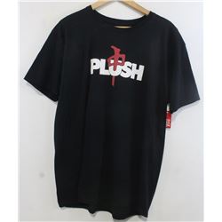RED DRAGON MEN'S BLACK PLUSH TSHIRT
