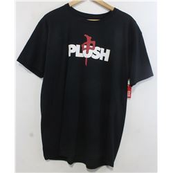 RED DRAGON MEN'S BLACK PLUSH TSHIRT