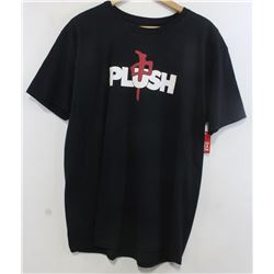 RED DRAGON MEN'S BLACK PLUSH TSHIRT