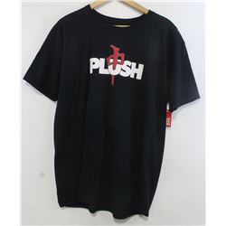 RED DRAGON MEN'S BLACK PLUSH TSHIRT