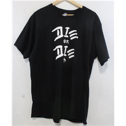 AMERICAN APPAREL BLACK MEN'S DIE OR DIE PLUSH LOGO