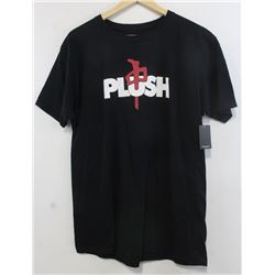 RED DRAGON MEN'S BLACK PLUSH TSHIRT
