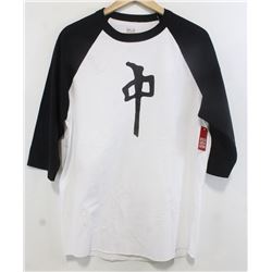 RED DRAGON MEN'S BLACK/WHITE 3/4 LENGTH LOGO SHIRT