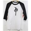 Image 1 : RED DRAGON MEN'S BLACK/WHITE 3/4 LENGTH LOGO SHIRT
