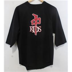 RED DRAGON MEN'S BLACK 3/4 LENGTH LOGO SHIRT