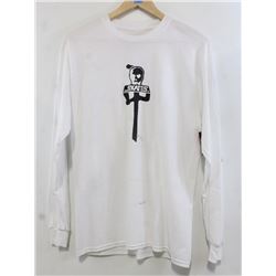 RED DRAGON MEN'S WHITE SKATES LONG SLEEVE SHIRT