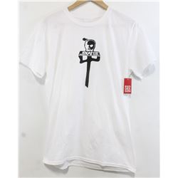 RED DRAGON WHITE MEN'S SKATES TSHIRT