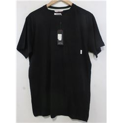 NIXON BLACK FRONT POCKET MEN'S TSHIRT