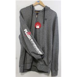 RED DRAGON LIGHT GREY MEN'S ZIP UP HOODIE