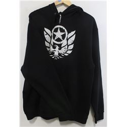 MEN'S BLACK FAMOUS LOGO PULL OVER HOODIE