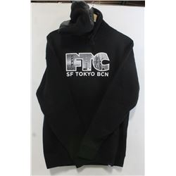 FTC BLACK MEN'S LOGO PULL OVER HOODIE