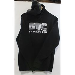 FTC BLACK MEN'S LOGO PULL OVER HOODIE