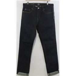 RVCA MEN'S HEX INDIGO BLUE JEANS SLIM FIT SIZE 34