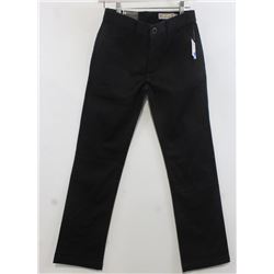 VOLCOM BLACK YOUTH MODERN STRAIGHT CHINO PANTS