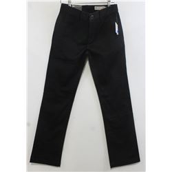 VOLCOM BLACK YOUTH MODERN STRAIGHT CHINO PANTS
