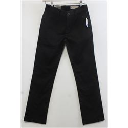 VOLCOM BLACK YOUTH MODERN STRAIGHT CHINO PANTS