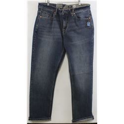 VOLCOM SOLVER MODERN STRAIGHT MEN'S BLUE JEANS