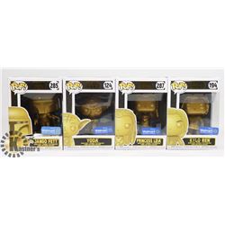 LOT OF 4 STAR WARS WAL MART EXCLUSIVE FUNKOS