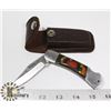 Image 1 : WOOD & METAL SINGLE BLADE FOLDING KNIFE WITH