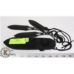 SET OF 3 THROWING KNIVES