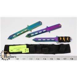 SET OF 3 THROWING KNIVES
