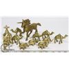 Image 1 : ESTATE COLLECTION OF BRASS ELEPHANTS, CAMELS &