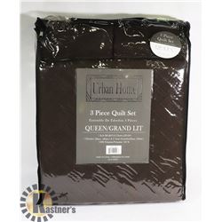 NEW 3PC QUEEN SIZE QUILT SET