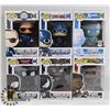 Image 1 : LOT OF 6 ASSORTED FUNKO POP VINYL FIGURES.