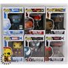 Image 1 : LOT OF 6 ASSORTED FUNKO POP VINYL FIGURES.