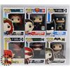 Image 1 : LOT OF 6 ASSORTED FUNKO POP VINYL FIGURES.