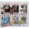 Image 1 : LOT OF 6 ASSORTED FUNKO POP VINYL FIGURES.