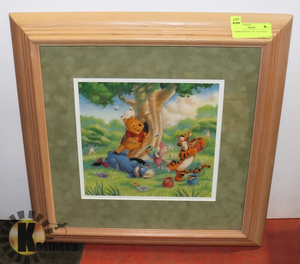 FRAMED WINNIE THE POOH PRINT