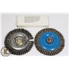 Image 1 : 2 WALTER 5 X 1/4 X 5/8" STAINLESS WIRE WHEEL