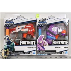 LOT OF 2 FORTNITE NERF MICRO RL GUNS