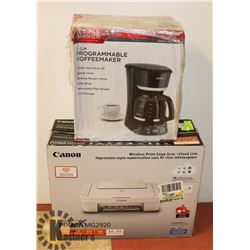 PROGRAMMER COFFEE MAKER & CANON PIZMA MG2920