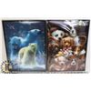Image 1 : PAIR OF HOLOGRAPHIC 3D ART PICTURES
