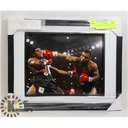 FRAMED MIKE TYSON PHOTO