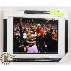 FRAMED TORONTO RAPTORS KAWHI LEONARD PHOTO