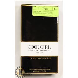 50ML BOTTLE OF GOOD GIRL CAROLINA HERRERA EAU DE