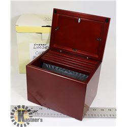 NEW WOODEN CHERRY CUBE PICTURE FRAME.