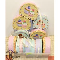 12 DECORATIVE CAKE/PASTRY BOXES.
