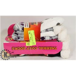 2 PACKS LADIES COZY SLIPPER SOCKS