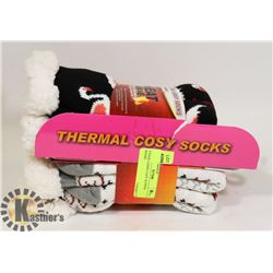 2 PACKS LADIES COZY SLIPPER SOCKS