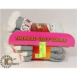 2 PACKS LADIES COZY SLIPPER SOCKS